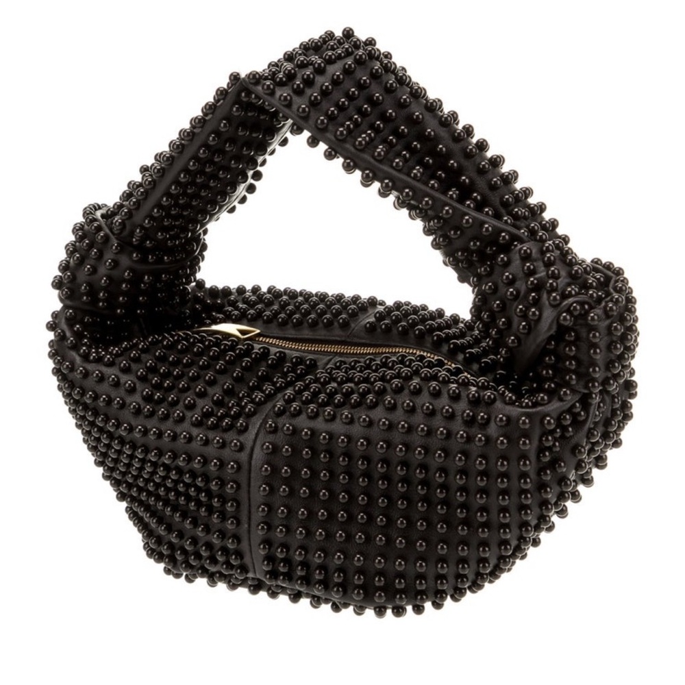 Bottega studded bag-  dark brown
